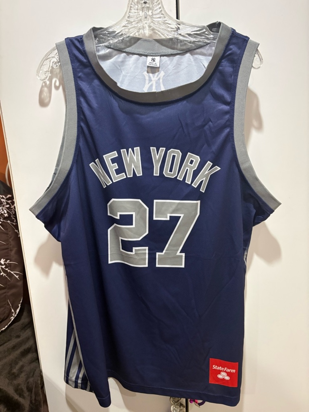 New York Yankees Giancarlo Stanton basketball jersey
